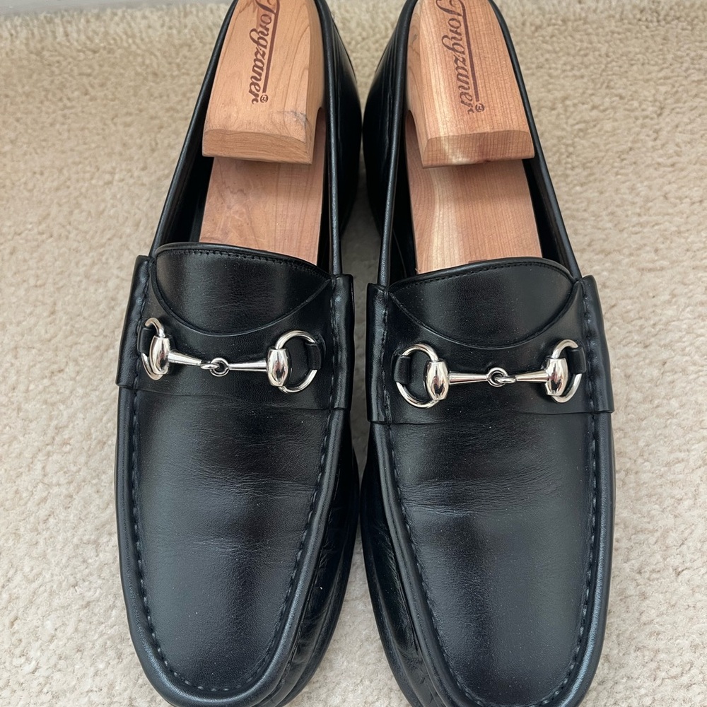 Gucci Men’s Black Leather Loafers